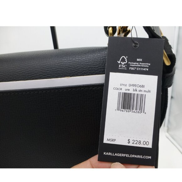 NWT Karl Lagerfeld Paris Simon Top Handle Crossbody with Rivets - Picture 6 of 10